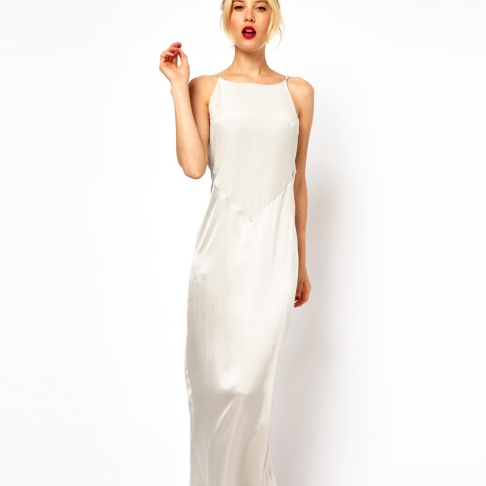 Mango Silk Maxi Dress
